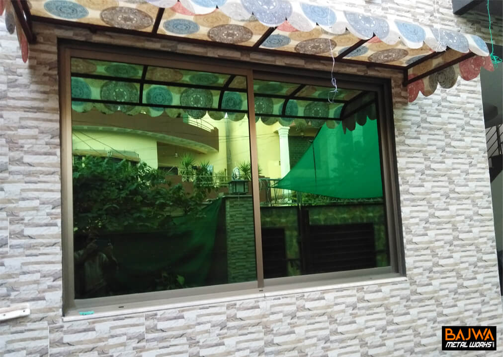 Steel Canopy window sliding frame