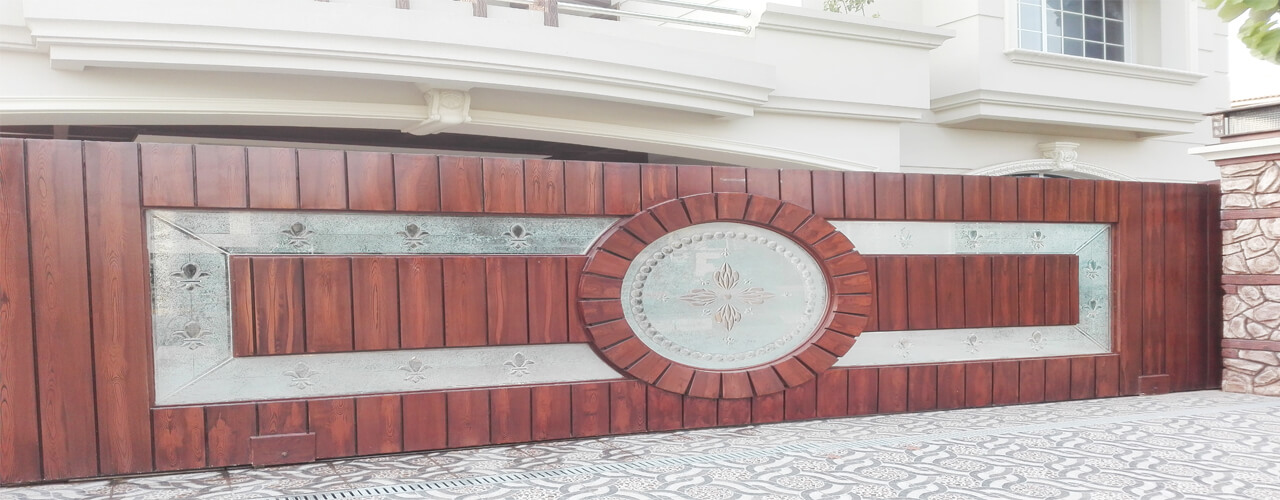 Fancy house entrance gate