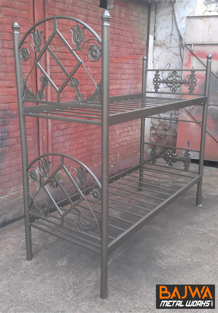 Fancy steel double decker bed