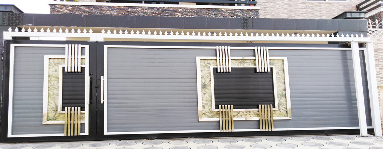 House metal modern entrance gate