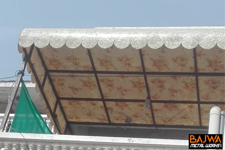 House terrace fiberglass metal frame canopy awning