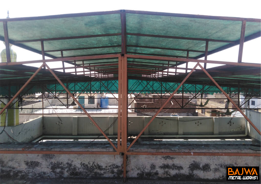 Steel structure fiberglasss open shed design