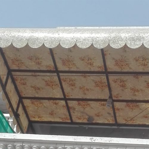 House terrace fiberglass metal frame canopy awning