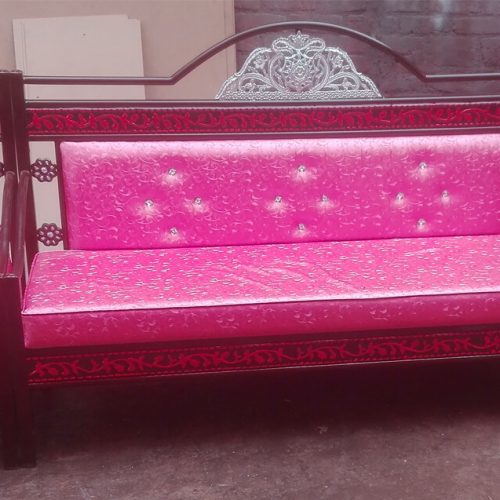 Iron pink sofa set design pakistan