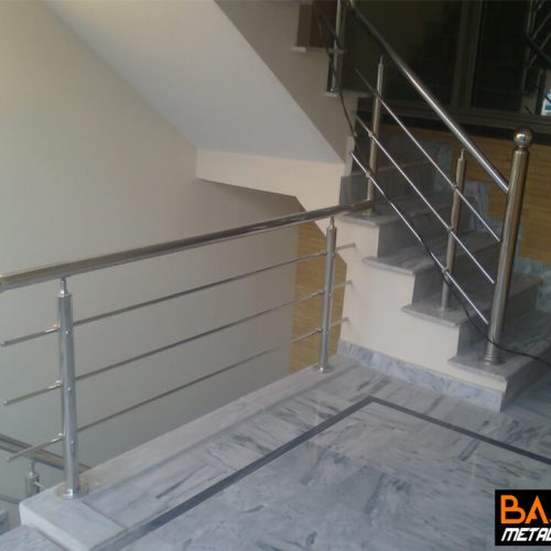 Stainless steel stair grill railing